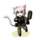 a combat medic cat tattoo design idea