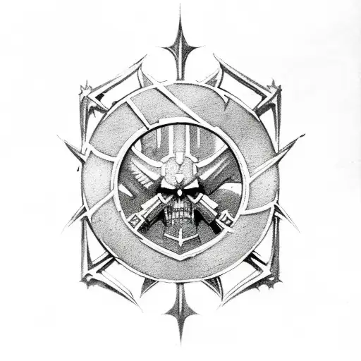 warhammer 40000 inquisition symbol tattoo design idea