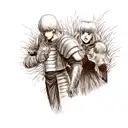 berserk guts and griffith tattoo design idea