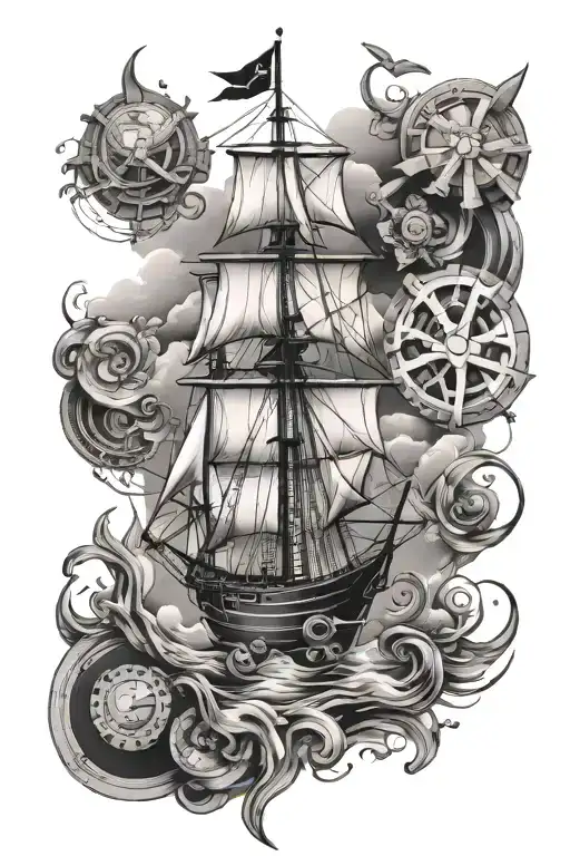 maritime themed tattoo tattoo design idea