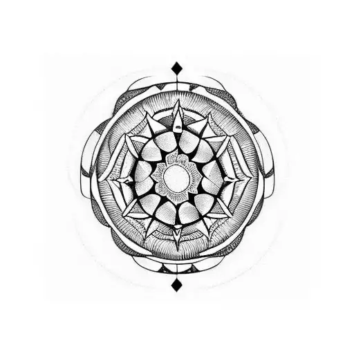 A tribal full arm  sleeve tattoo design idea