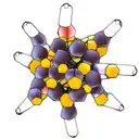 Molecular structure of caffeine tattoo design idea