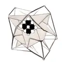 Molecular structure of caffeine tattoo design idea