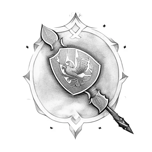 Afonco henriques Portuguese Shield tattoo design idea