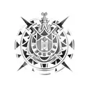 Portuguese Shield tattoo design idea