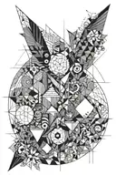 this shifting space you follow me through tattoo design idea