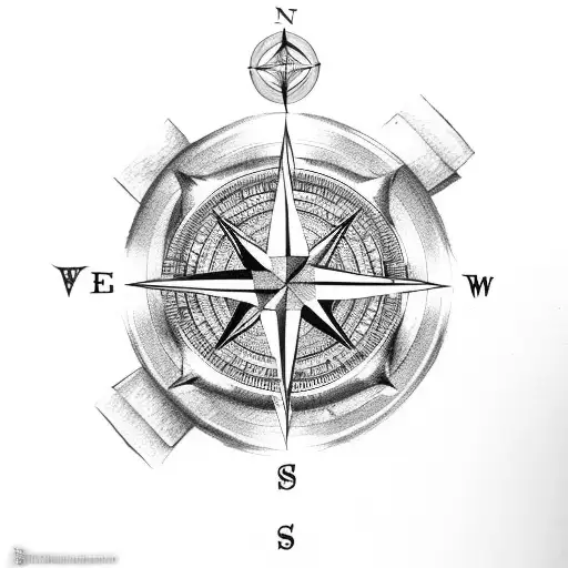 a compass and a square on a bible tattoo design idea