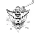 luffy tattoo design idea