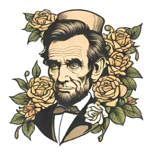 Ginger abraham lincoln tattoo design idea