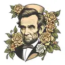 Ginger abraham lincoln tattoo design idea