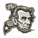 Ginger abraham lincoln tattoo design idea