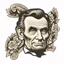 Ginger abraham lincoln tattoo design idea