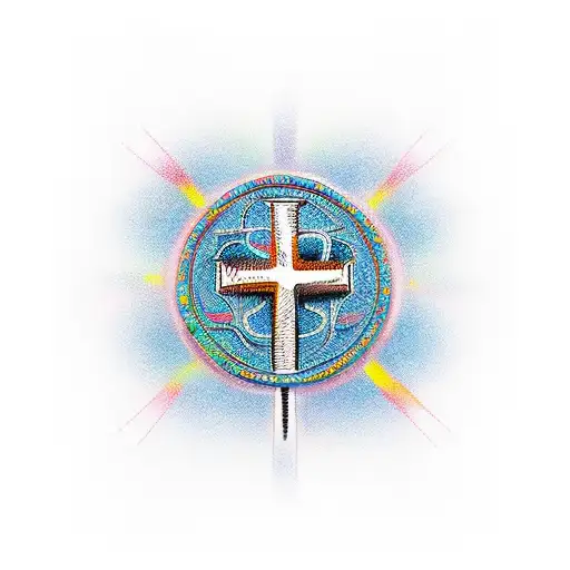 holy cross tattoo design idea