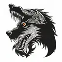 fenrir tattoo design idea