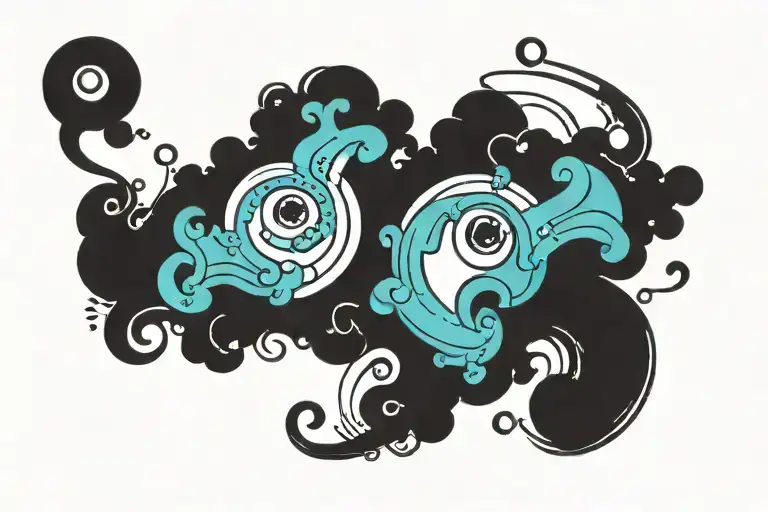 neda and semi colon tattoo design idea