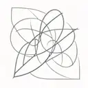 bisexual symbol intertwined tattoo design idea