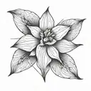bisexual reference and daffodil tattoo design idea