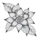 bisexual reference and daffodil tattoo design idea