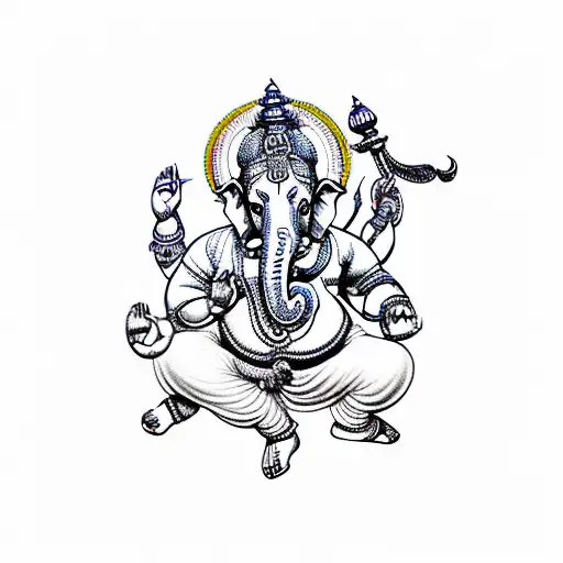 Hindu God Ganesha. Ganapati Stock Vector Image & Art - Alamy
