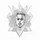 xxxtentacion  tattoo design idea