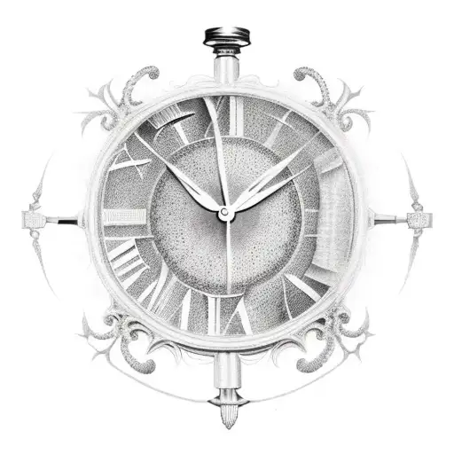 Reloj best sale romano tattoo