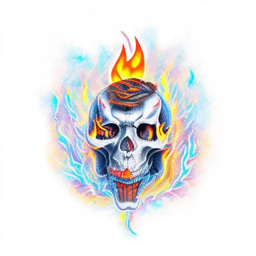 fire tattoo design idea