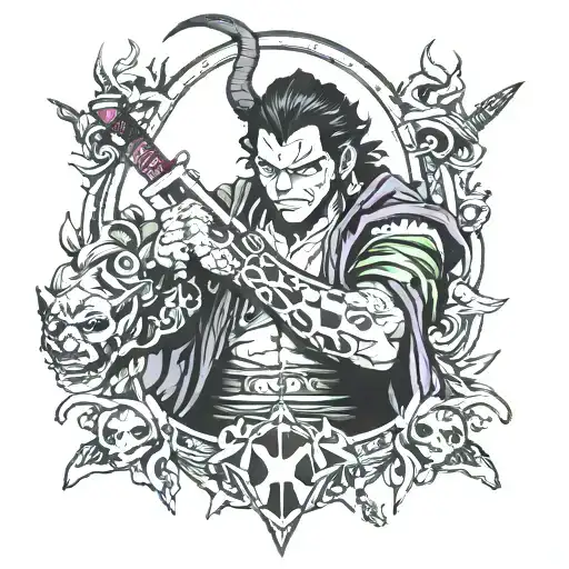 demon slayer tattoo design idea