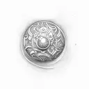 Pikmin holding a pokeball tattoo design idea