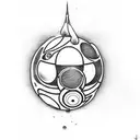 Pikmin holding a pokeball tattoo design idea