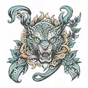 otf tattoo design idea
