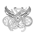 Design a minimalist tattoo of a bracelet with the initials 'IELK' as charms tattoo design idea