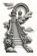 stair way to heaven tattoo design idea