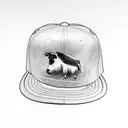 farm animals with snapbacks tattoo design idea