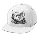 farm animals with snapbacks tattoo design idea