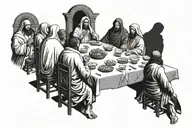 the last supper tattoo tattoo design idea