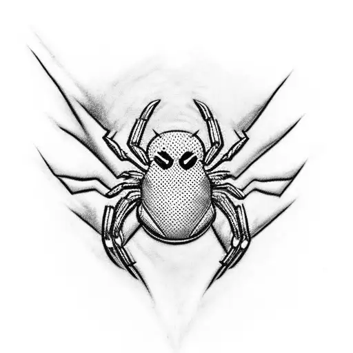 unique Spider-Man tattoo features the iconic superhero in his signature red and blue suit, crouched and ready to spring  tattoo design idea