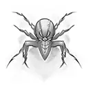 unique Spider-Man tattoo features the iconic superhero in his signature red and blue suit, crouched and ready to spring  tattoo design idea