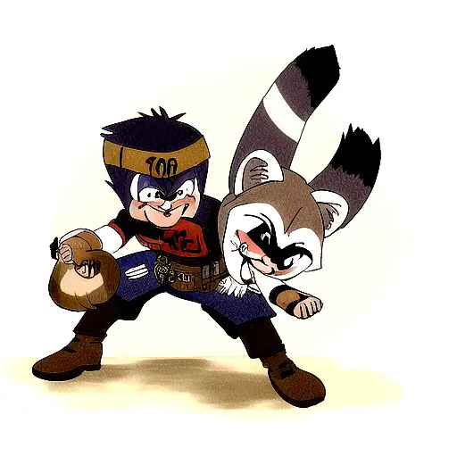 raccoon millwright tattoo design idea