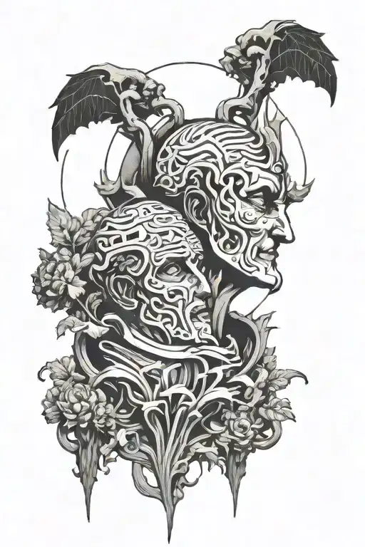 Divine Comedy by dante alighieri tattoo design idea