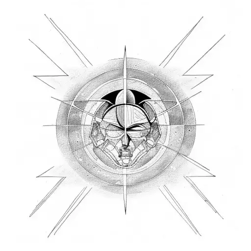 dark side of the moon tattoo design idea