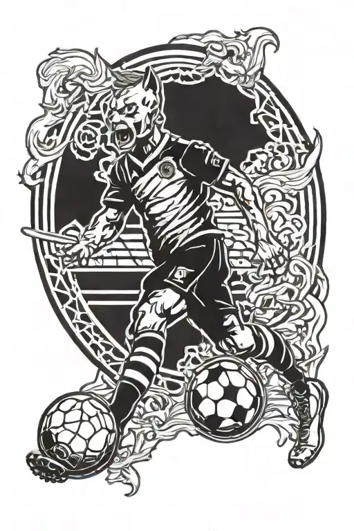 Wolverhampton wanderers football club tattoo design idea