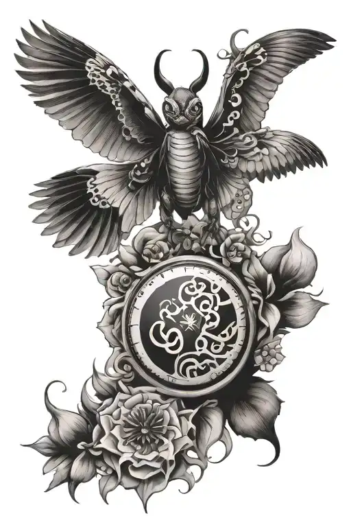 symbiotic relationship tattoo design idea