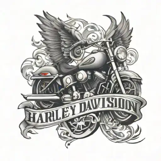 Harley Davidson logo   tattoo design idea
