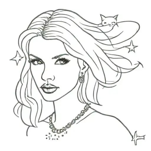 Taylor Swift's songs Today Was A Fairytale, I Think He Knows, The Black Dog, Exile  tattoo design idea
