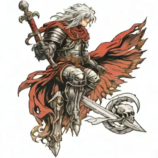 Griffith From Berserk tattoo design idea