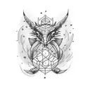 A tattoo of the constellation draco  with the word 'ignite' incorporated into the design tattoo design idea