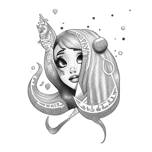 ariana grande better off tattoo design idea