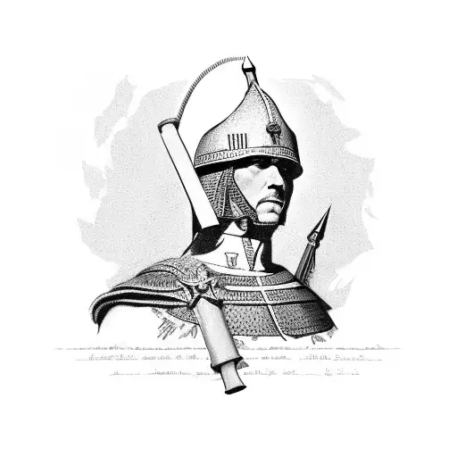 incorporate the American and Sicilian flags, a Roman soldier, a US Army soldier, and the Trinacria tattoo design idea