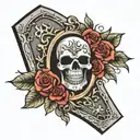 tombstone  tattoo design idea