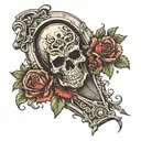tombstone  tattoo design idea